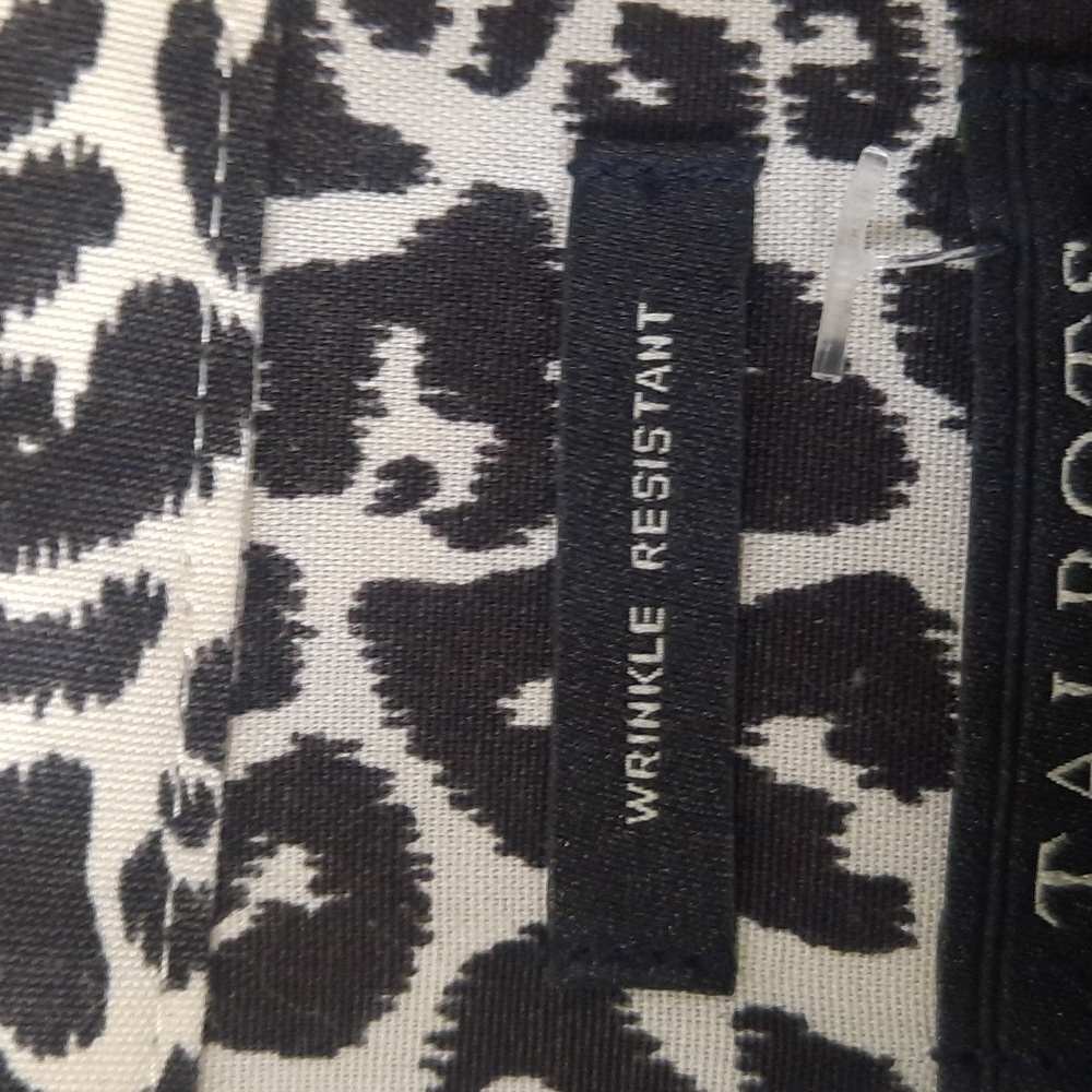 Talbots Black and White Animal Print Top Size 14p - Picture 6 of 7